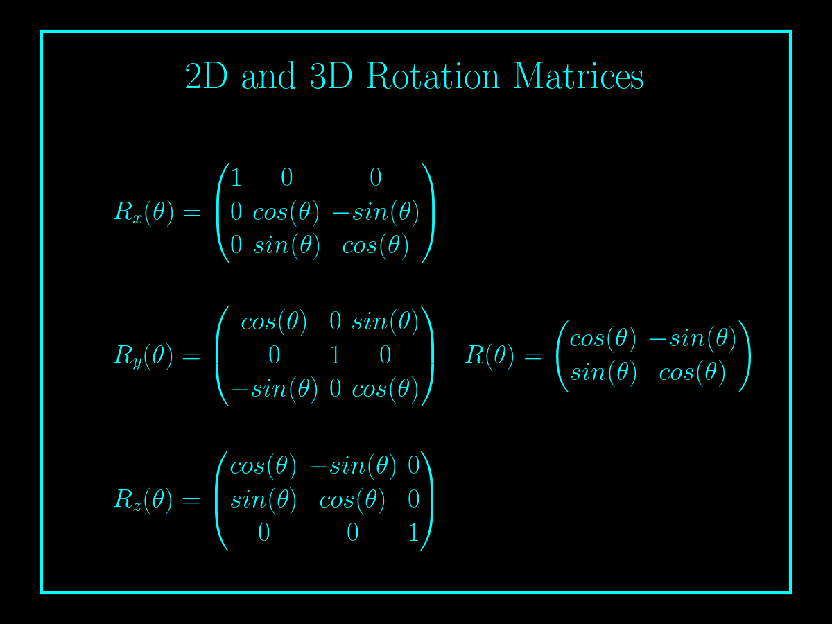 rotation matrices